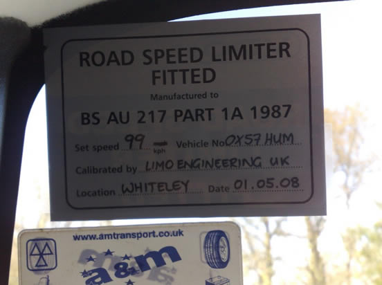 Vehicle speed limiters